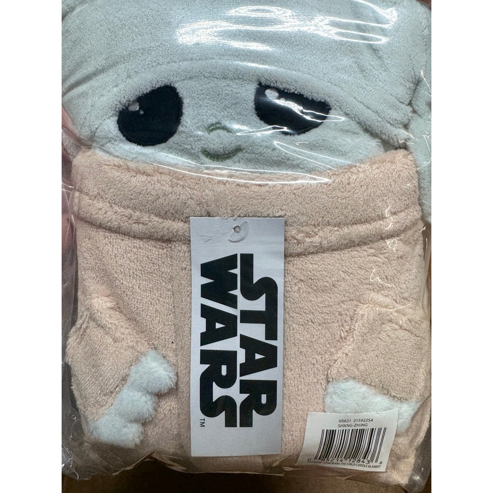 Disney Star Wars NEW Mandalorian Child Plush Yoda Toy Blanket Convertible Pillow - Picture 2 of 7